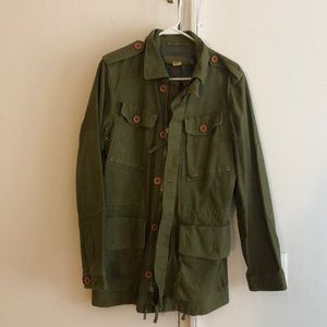 Jcrew chino green coat